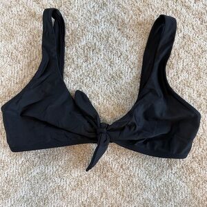 Hollister Black Swim Bikini Top with Logo